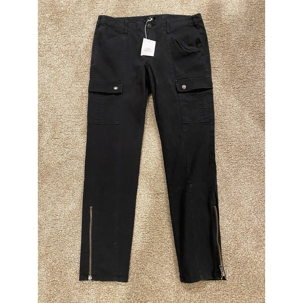 Victoria’s Secret Black Cargo Pants 10 Short Petite NWT Y2k london jean
